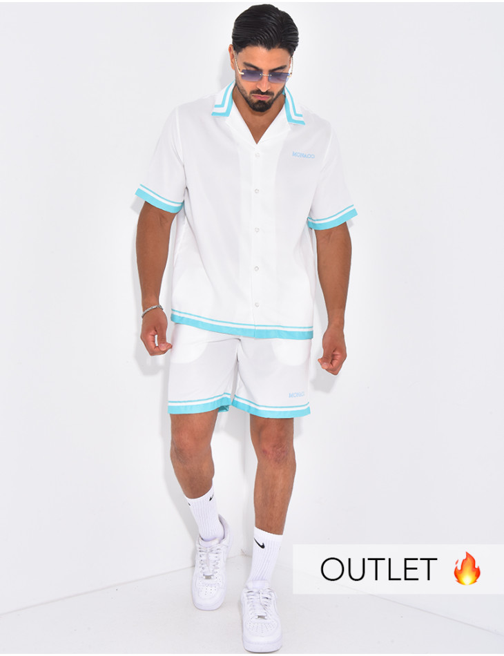 Ensemble short et chemise "Monaco"