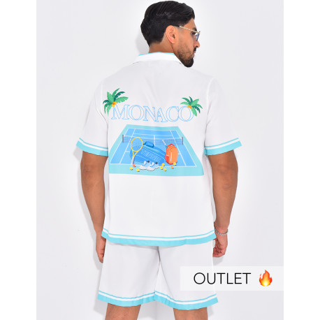 Ensemble short et chemise "Monaco"