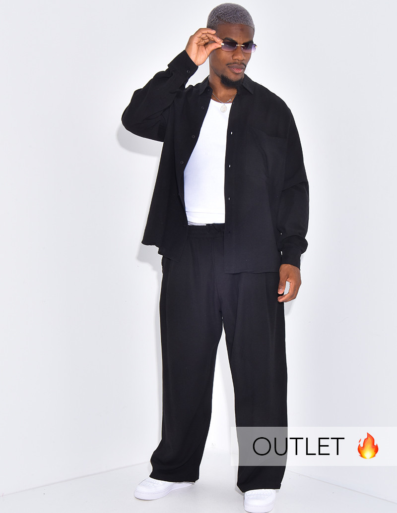 Ensemble en lin pantalon et...