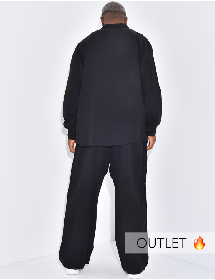 Ensemble en lin pantalon et chemise manches longues