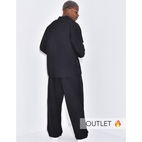 Ensemble en lin pantalon et chemise manches longues