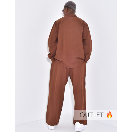Ensemble en lin pantalon et chemise manches longues