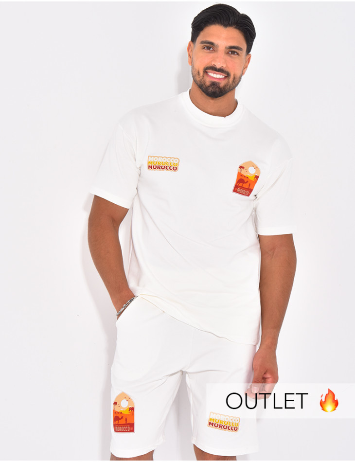 Ensemble short et t-shirt "Morocco"