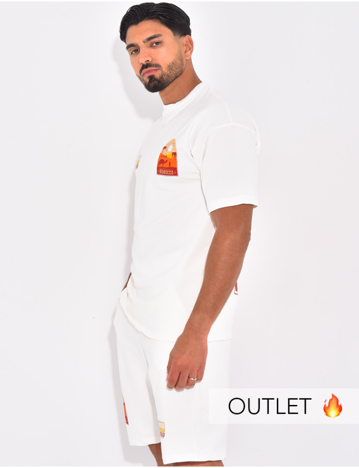 Ensemble short et t-shirt "Morocco"