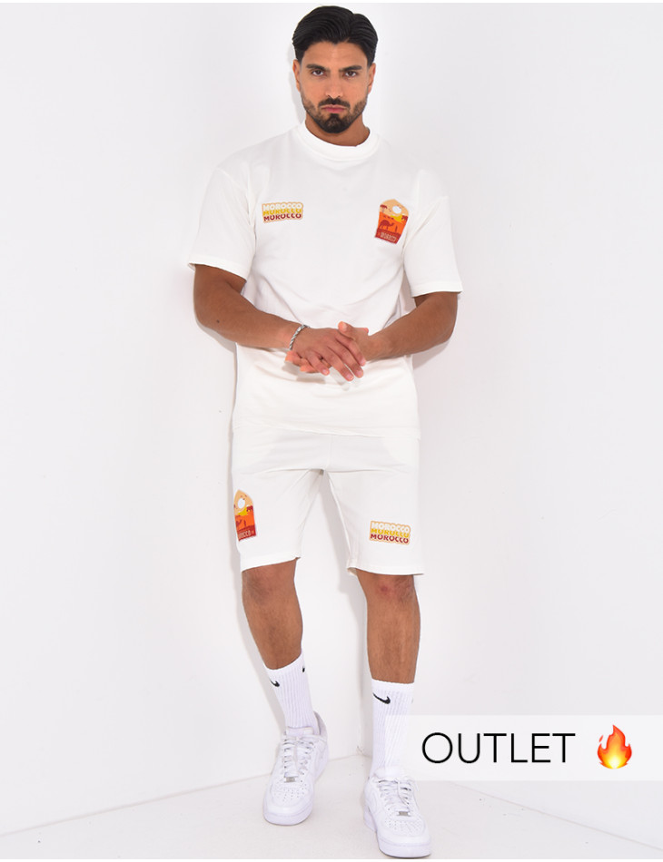 Ensemble short et t-shirt "Morocco"