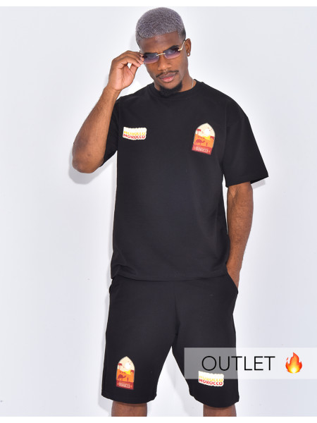 Ensemble short et t-shirt "Morocco"