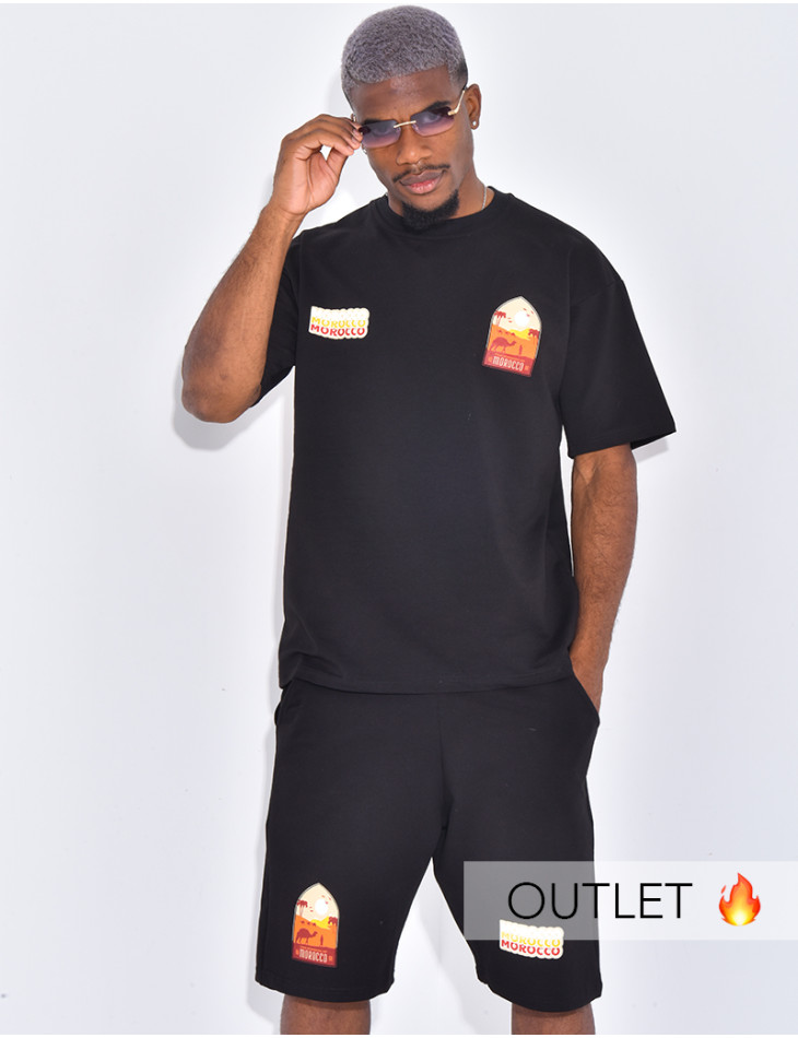 Ensemble short et t-shirt "Morocco"