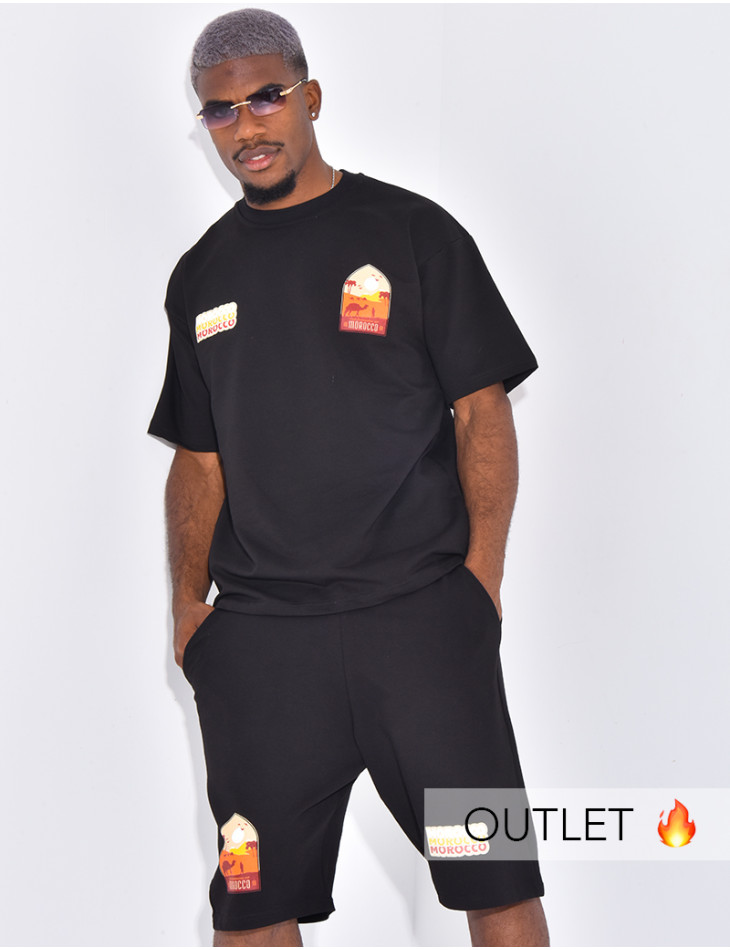 Ensemble short et t-shirt "Morocco"