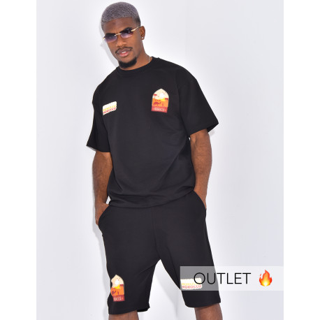 Ensemble short et t-shirt "Morocco"