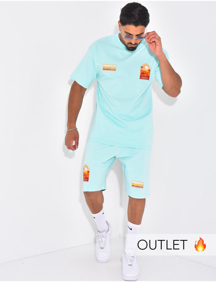 Ensemble short et t-shirt "Morocco"