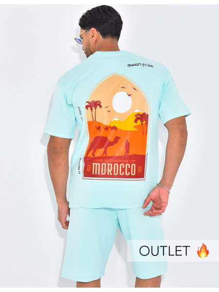 Ensemble short et t-shirt "Morocco"