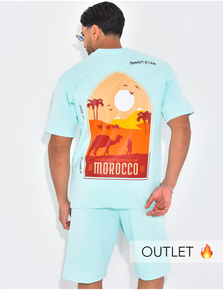 Ensemble short et t-shirt "Morocco"