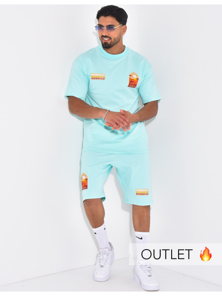 Ensemble short et t-shirt "Morocco"