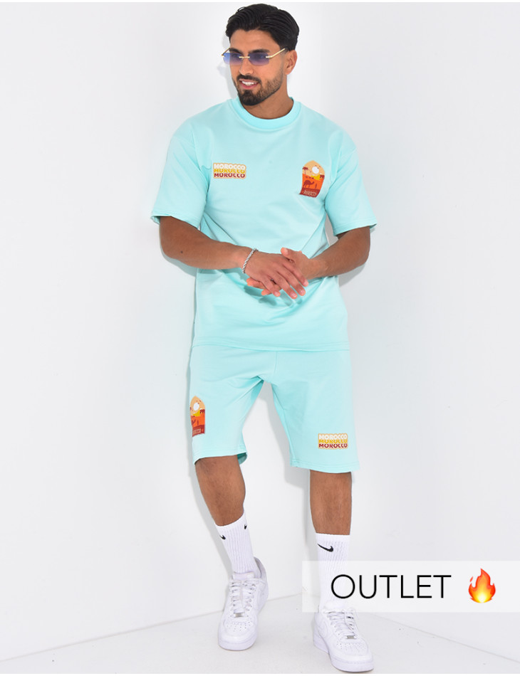 Ensemble short et t-shirt "Morocco"