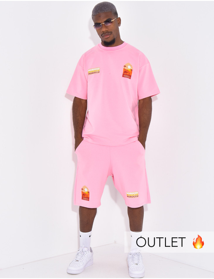 Ensemble short et t-shirt "Morocco"