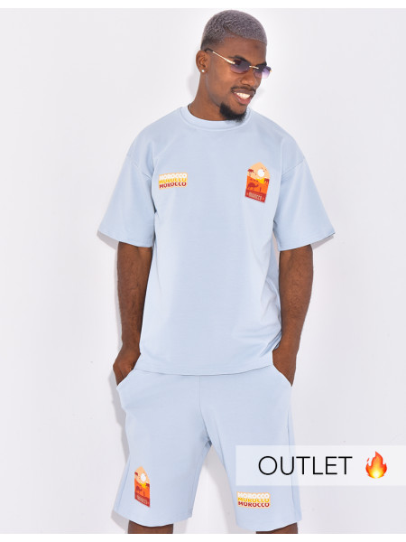 Ensemble short et t-shirt "Morocco"