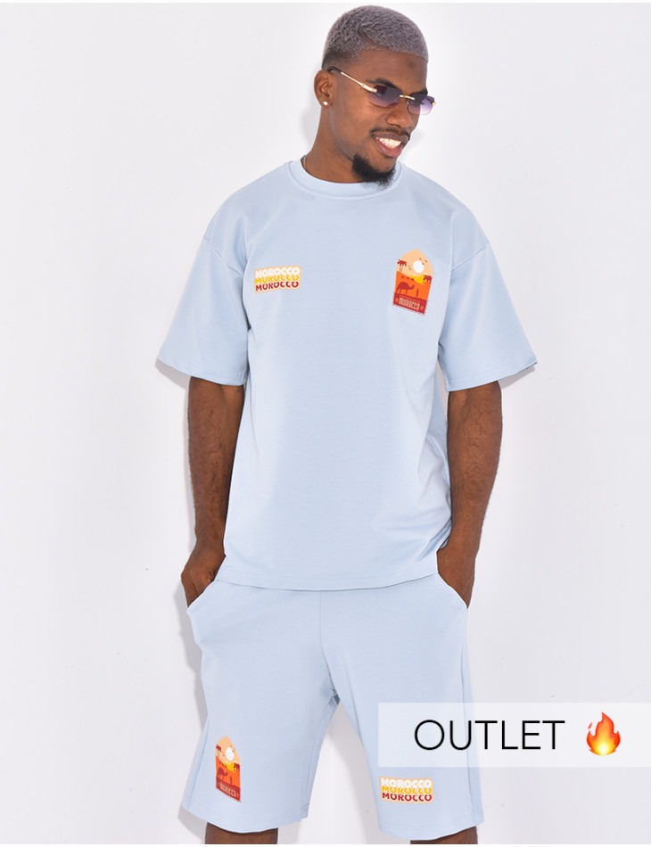 Ensemble short et t-shirt "Morocco"
