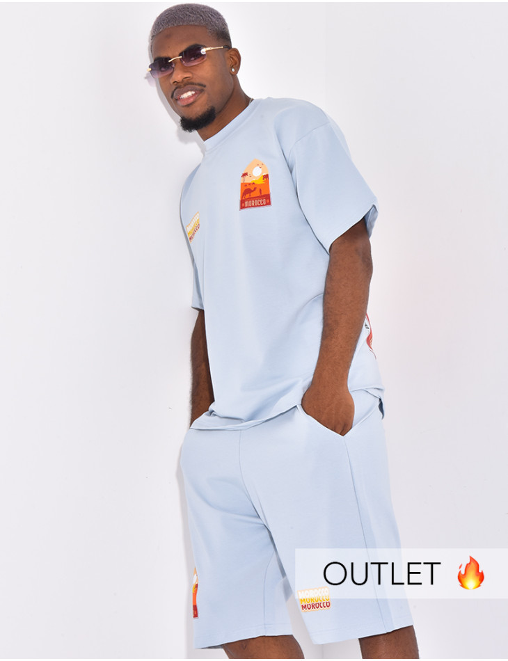 Ensemble short et t-shirt "Morocco"