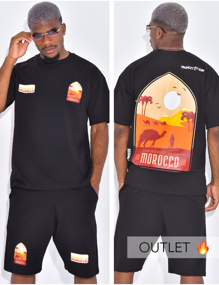 Ensemble short et t-shirt "Morocco"