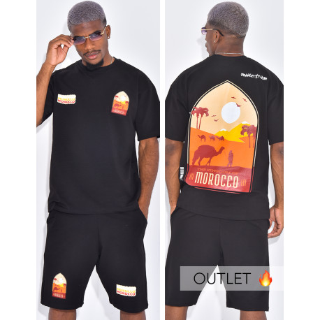 Ensemble short et t-shirt "Morocco"