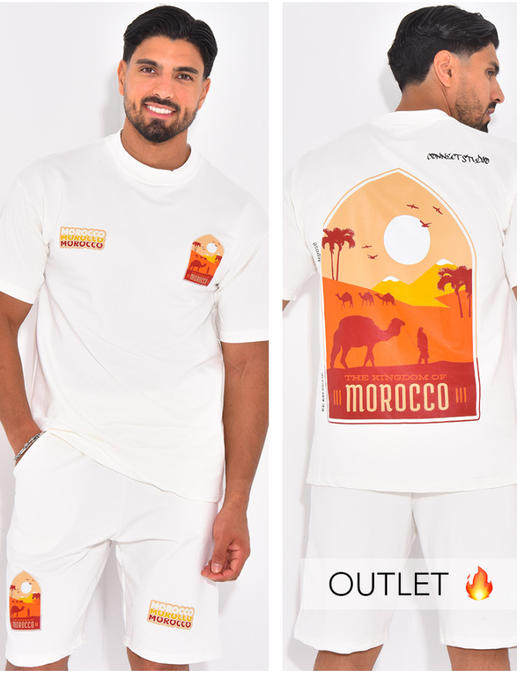 Ensemble short et t-shirt "Morocco"