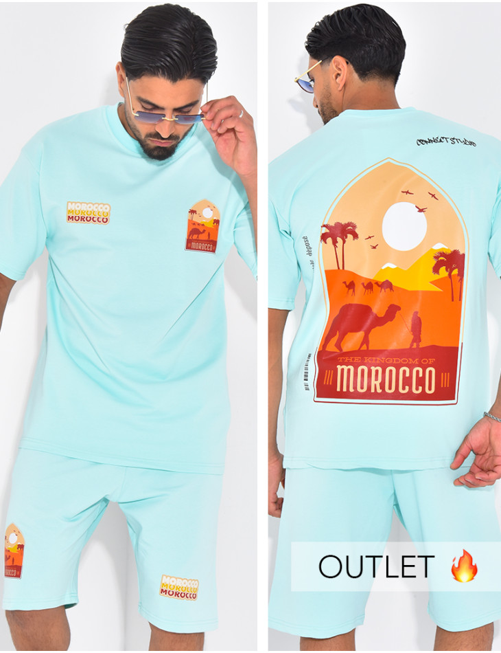 Ensemble short et t-shirt "Morocco"