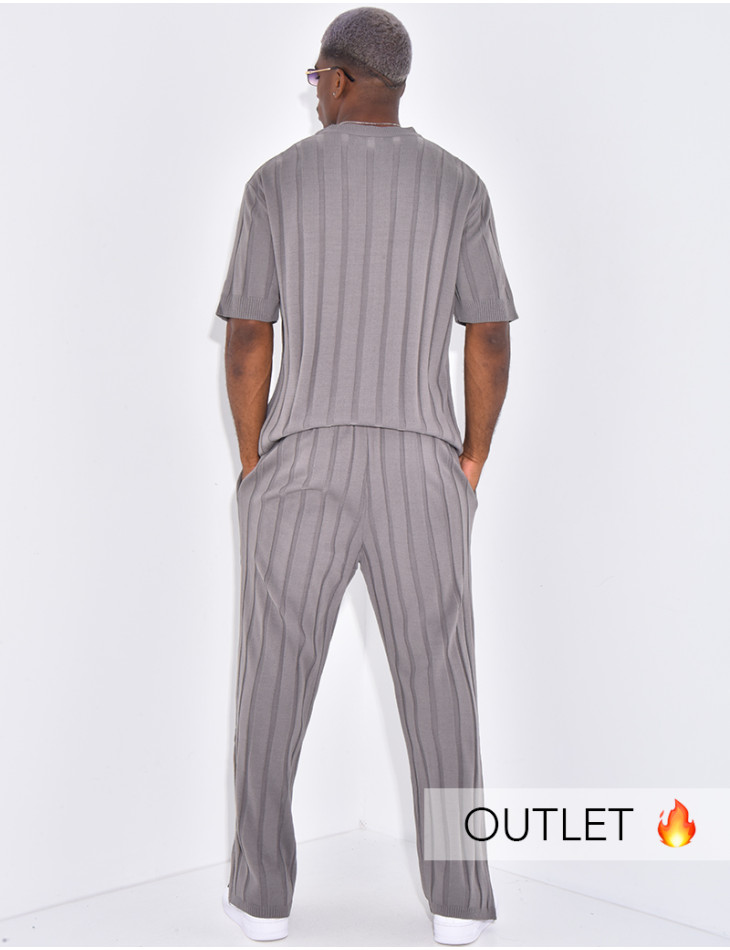 Ensemble côtelé pantalon et T-shirt