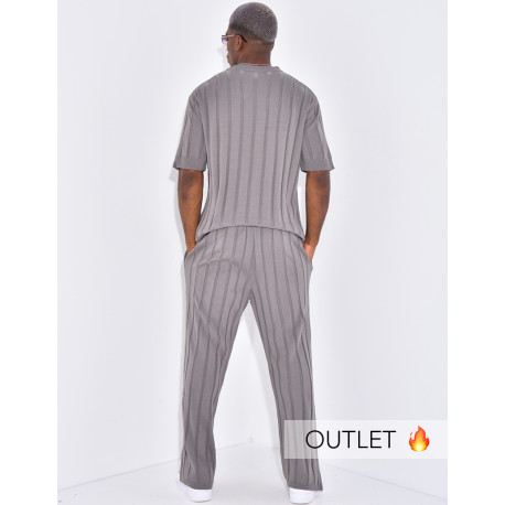 Ensemble côtelé pantalon et T-shirt