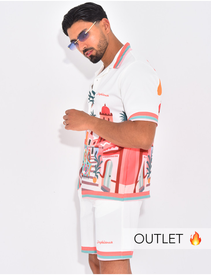 Ensemble short et chemise "Casablanca"