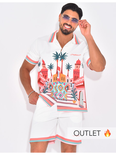 Ensemble short et chemise "Casablanca"