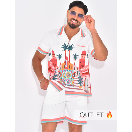 Ensemble short et chemise "Casablanca"