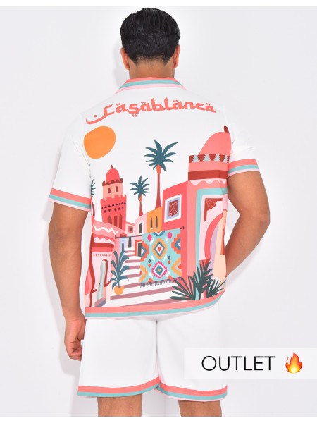 Ensemble short et chemise "Casablanca"