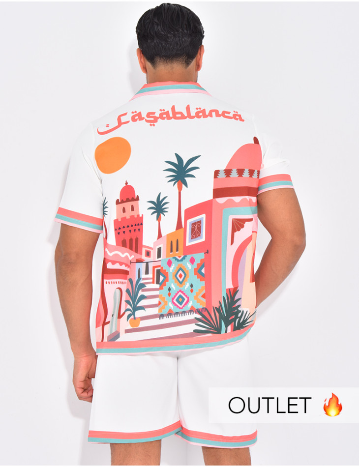 Ensemble short et chemise "Casablanca"