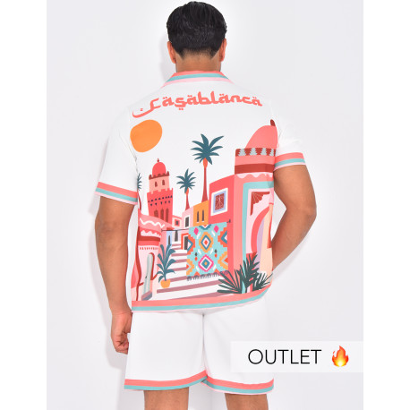 Ensemble short et chemise "Casablanca"