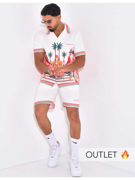 Ensemble short et chemise "Casablanca"
