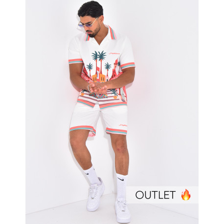 Ensemble short et chemise "Casablanca"