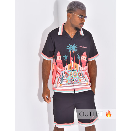 Ensemble short et chemise "Casablanca"