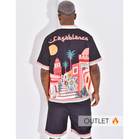 Ensemble short et chemise "Casablanca"