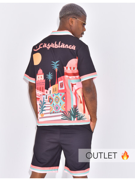 Ensemble short et chemise "Casablanca"
