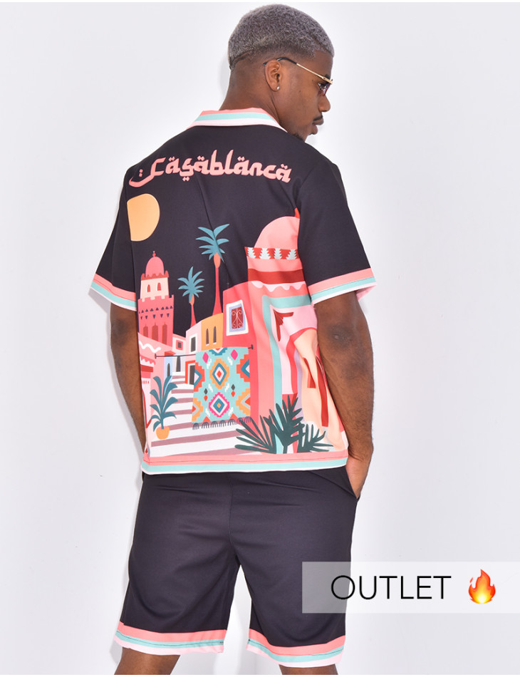 Ensemble short et chemise "Casablanca"