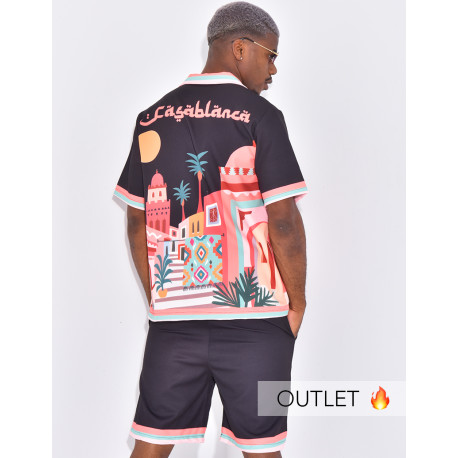 Ensemble short et chemise "Casablanca"