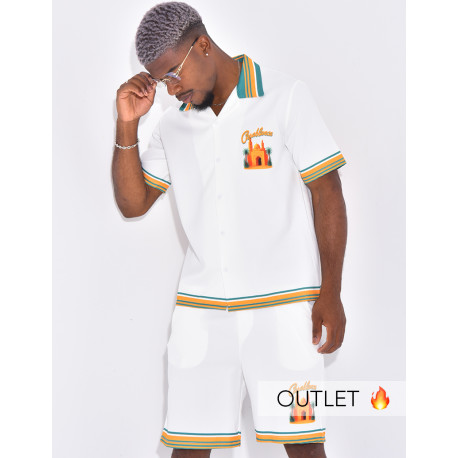 Ensemble short et chemise "Casablanca"