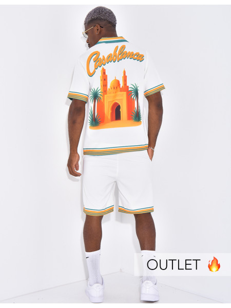 Ensemble short et chemise "Casablanca"