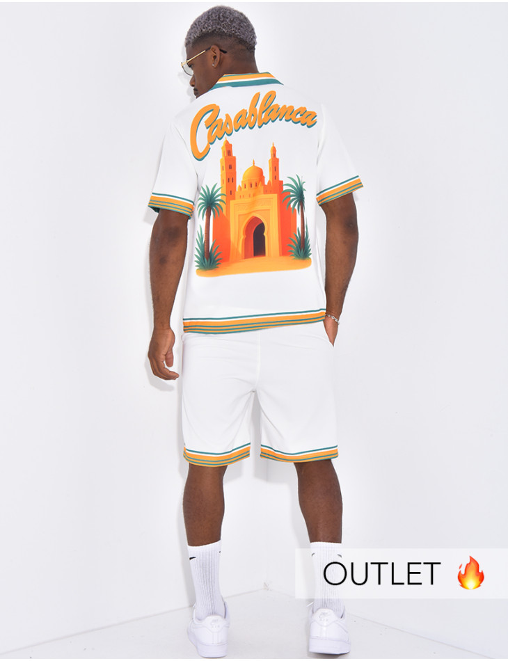 Ensemble short et chemise "Casablanca"