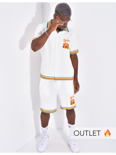 Ensemble short et chemise "Casablanca"