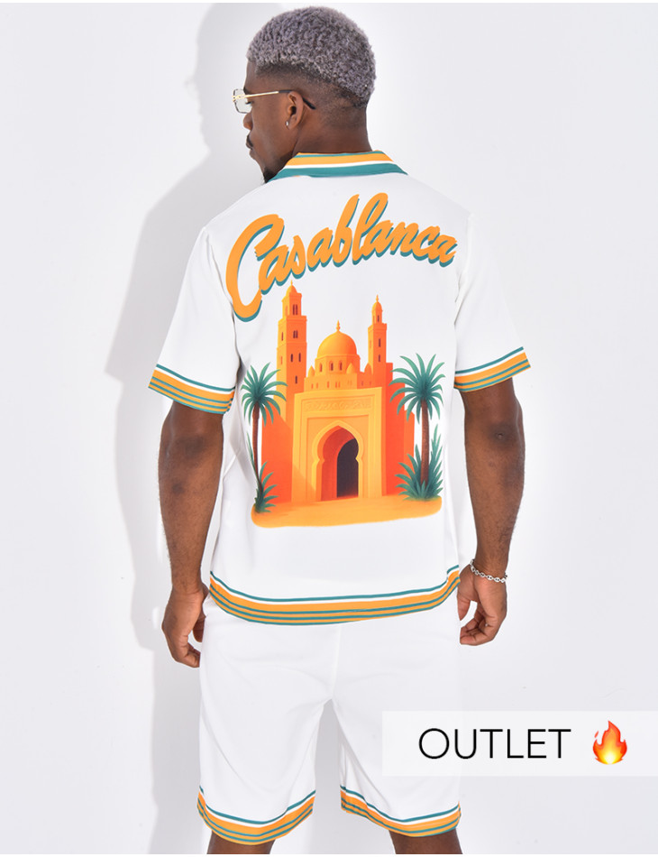 Ensemble short et chemise "Casablanca"