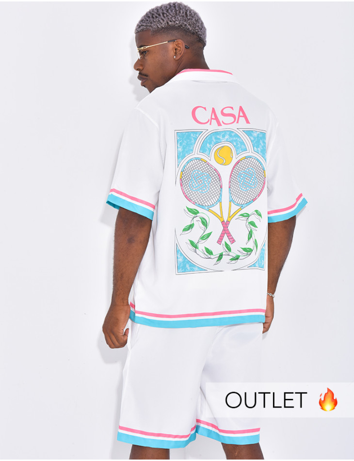 Ensemble short et chemise "CASA"