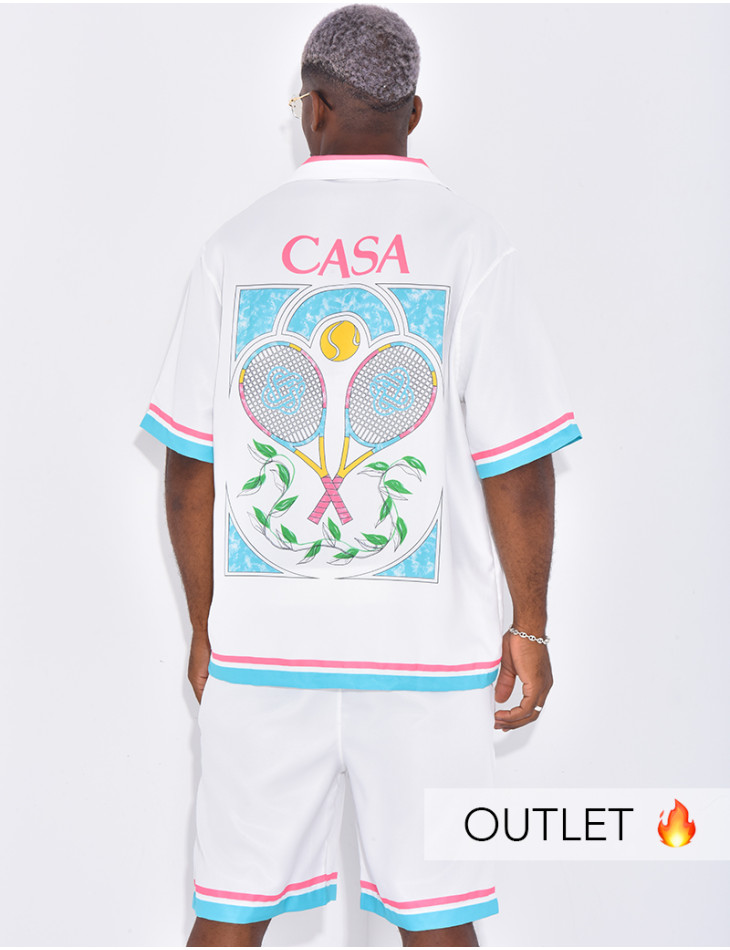 Ensemble short et chemise "CASA"