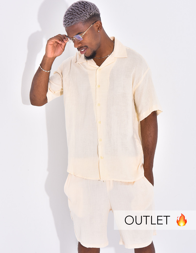 Ensemble en coton short et...