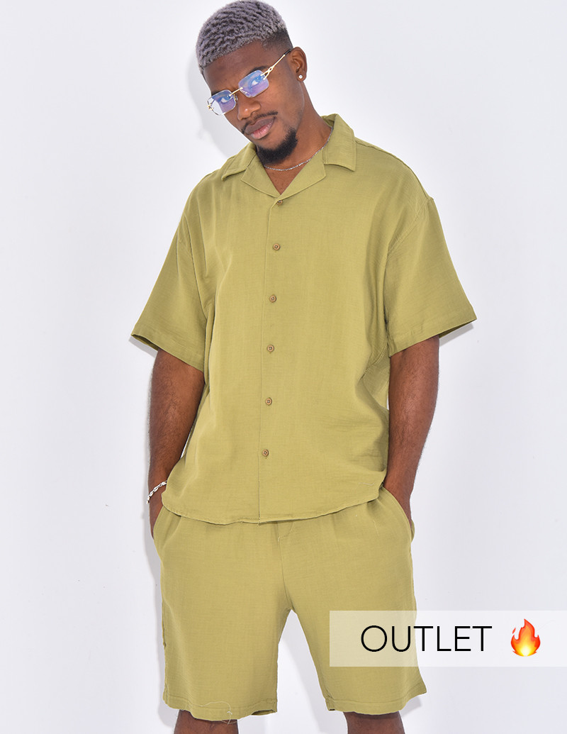 Ensemble en coton short et...